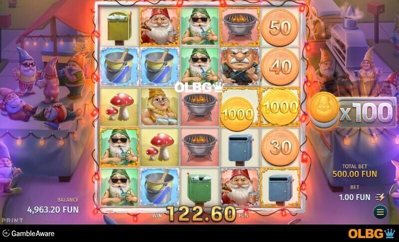 Uncle Profit slot Gnome Festival Bonus feature screenshot