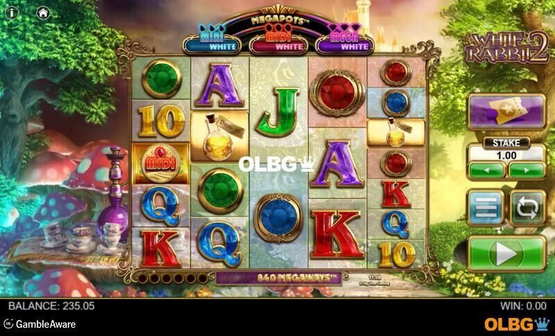 White Rabbit 2 slot base game screenshot