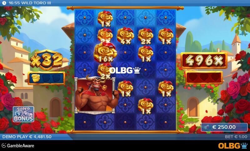 Wild Toro 3 slot Golden Rose Bonus feature screenshot