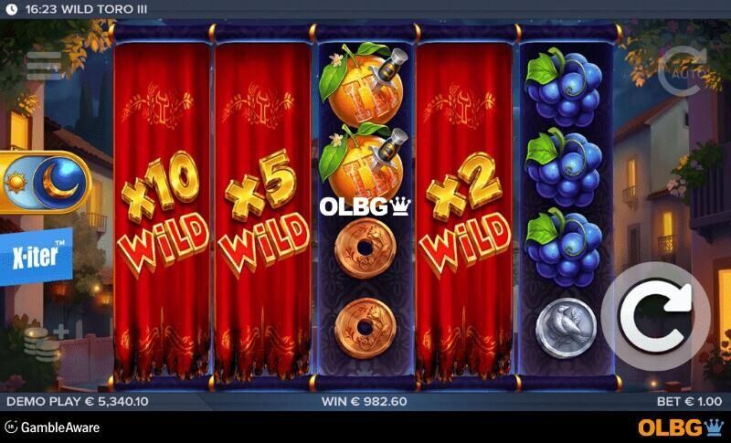 Wild Toro 3 slot Midnight Bullfight feature screenshot