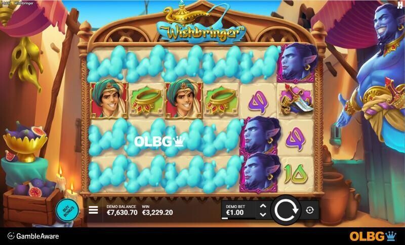 Wishbringer slot Wild Cloud Rows feature screenshot