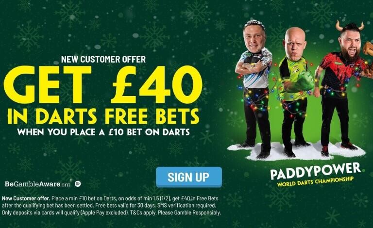Paddy Power launch NEW DARTS OFFER ahead of the PDC World Darts Championship with yearly event kicking off at the Ally Pally on Friday!