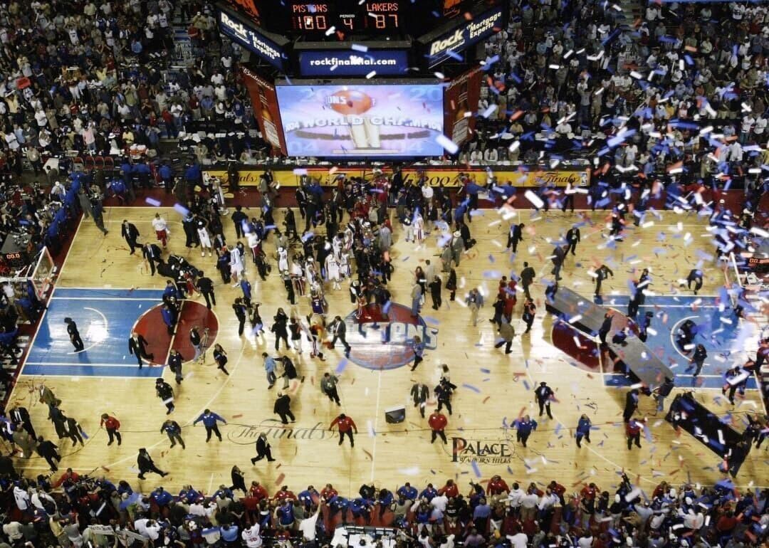 The Pistons captured the franchise's third NBA championship