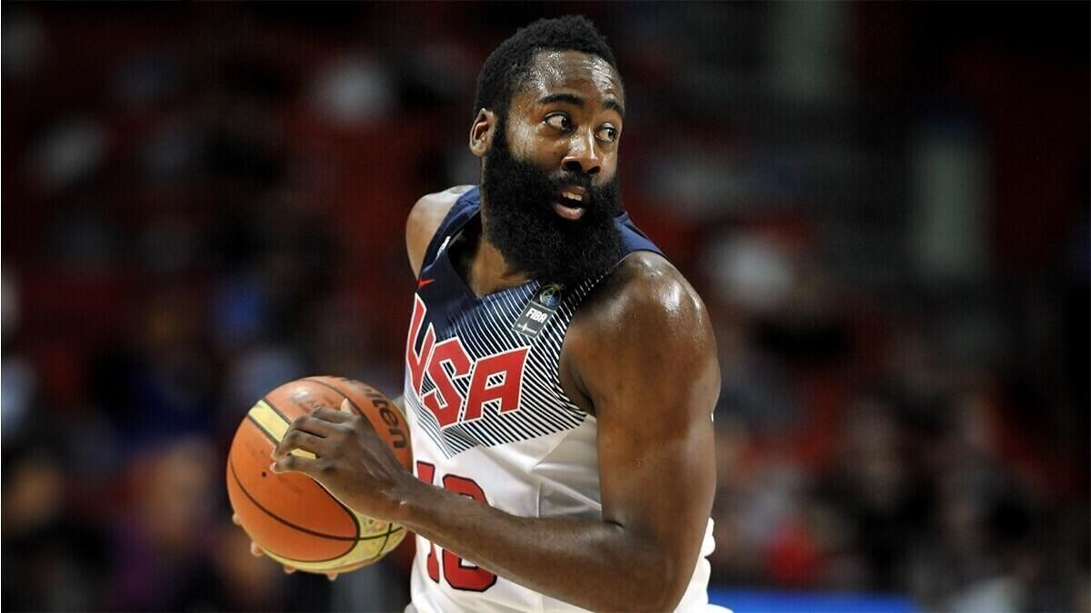 MADRID, SPAIN - September 14th 2014 : JAMES HARDEN of USA in action during the Final game of FIBA BASKETBALL WORLD CUP 2014 at Palacio de los Deportes Arena