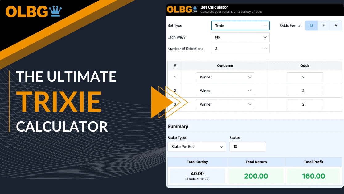 📈The Ultimate Trixie Bet Calculator: Work Out Your Trixie Returns!