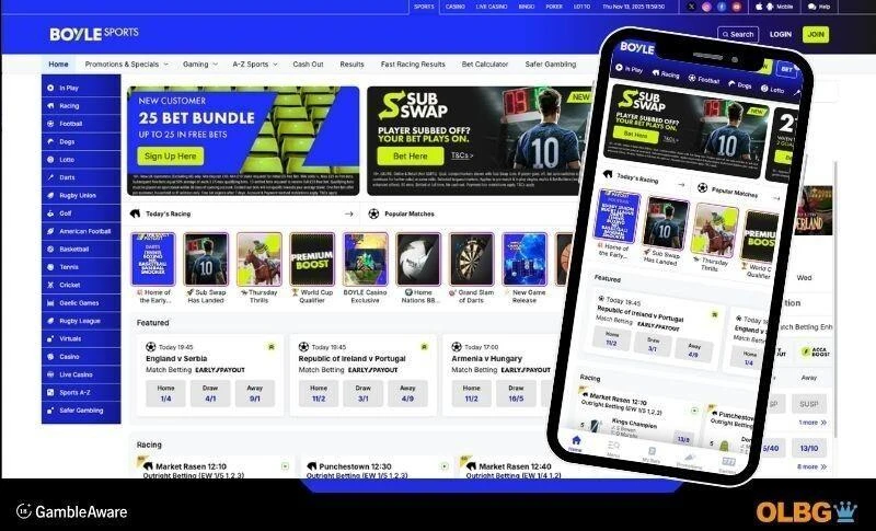 Screenshot views of desktop and mobile phone of the bpylesports betting site