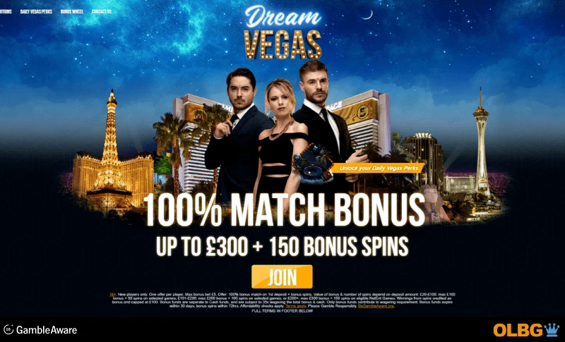 Dream Vegas Casino Welcome Offer banner