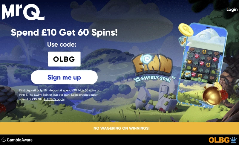 MrQ Casino Welcome Offer banner