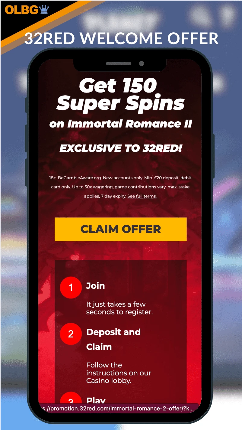 The 32Red Casino welcome offer