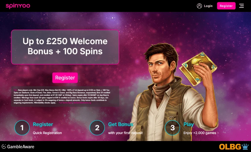 SpinYoo Casino Welcome Offer banner