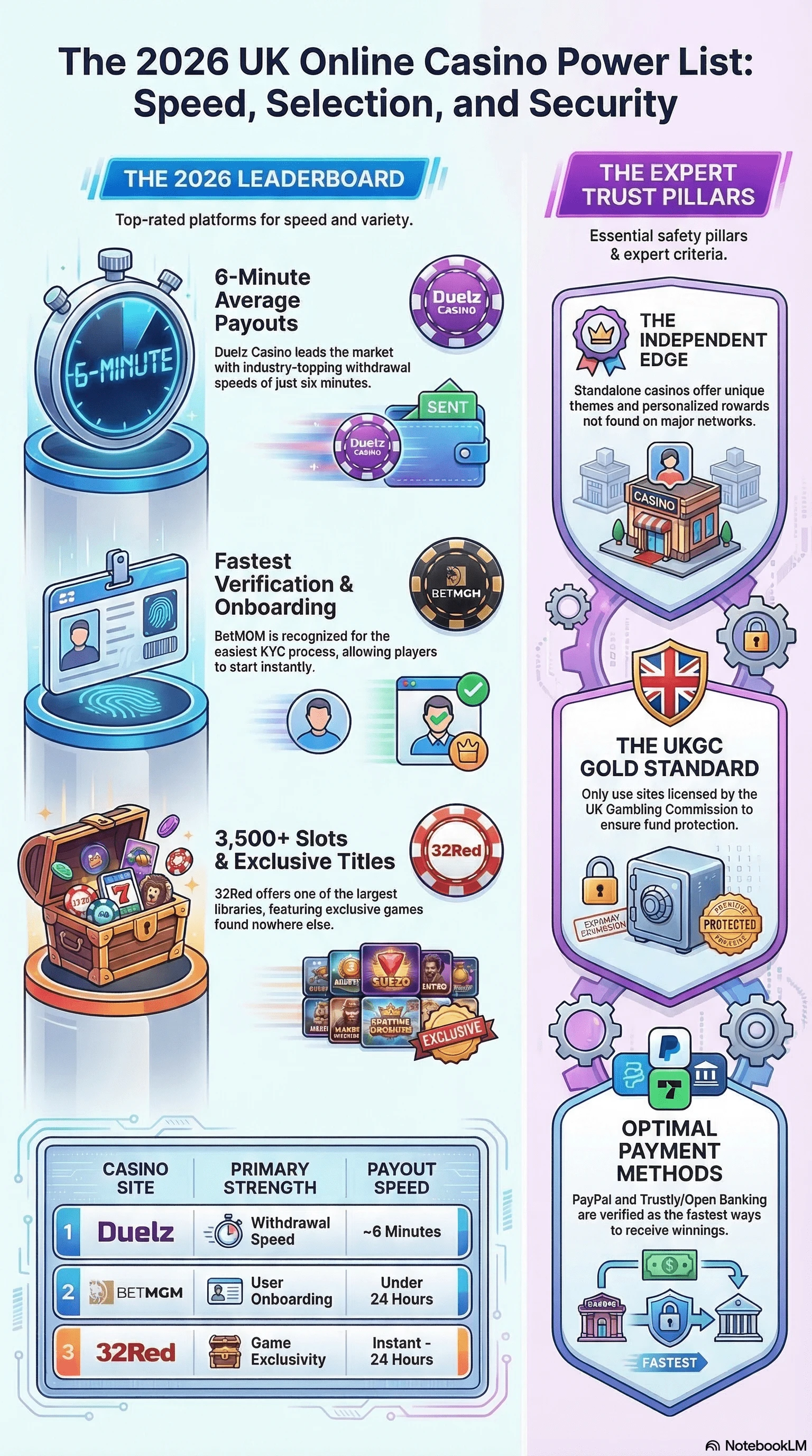 A mobile infographic highlighting the appeal of small and independent casinos