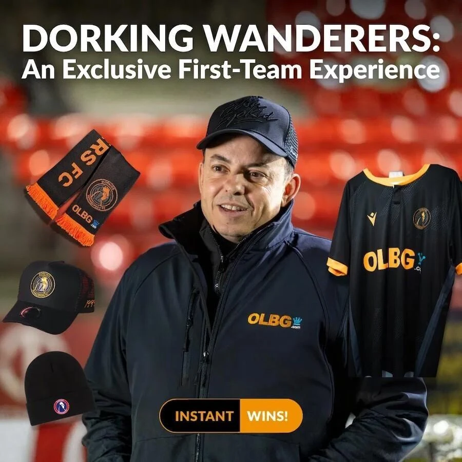 Howard Spurgin Wins Dorking Wanderers Behind the Scenes Experience - OLBG Prizes