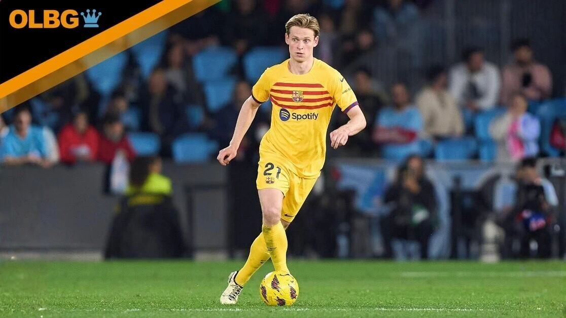 Frenkie de Jong of FC Barcelona in action during the La Liga EA Sports match between RC Celta de Vigo and FC Barcelona at Estadio de Balaidos on February 2024