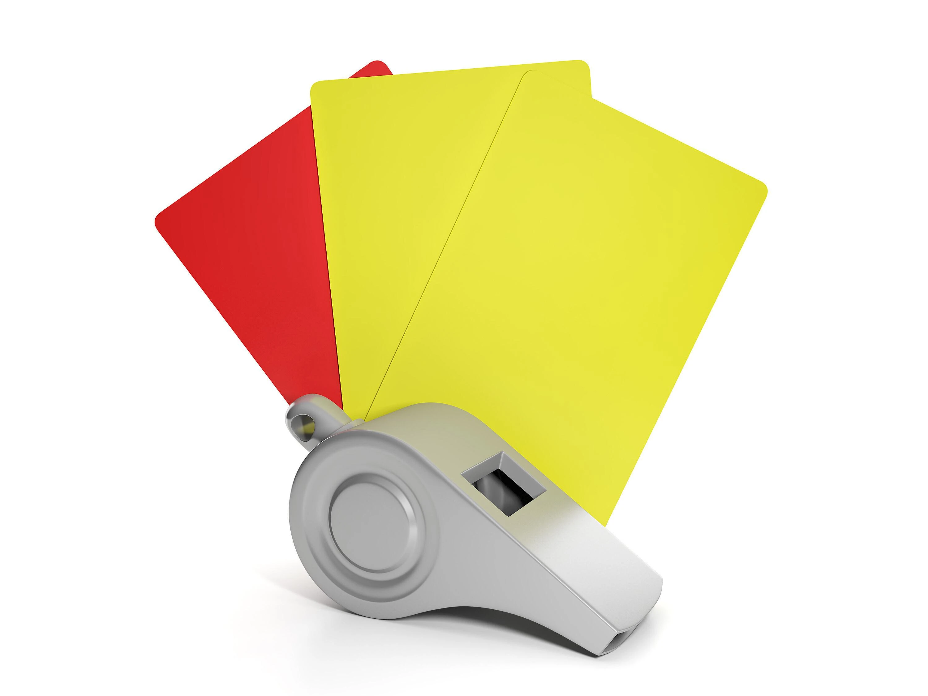 yellow card scheme football clipart