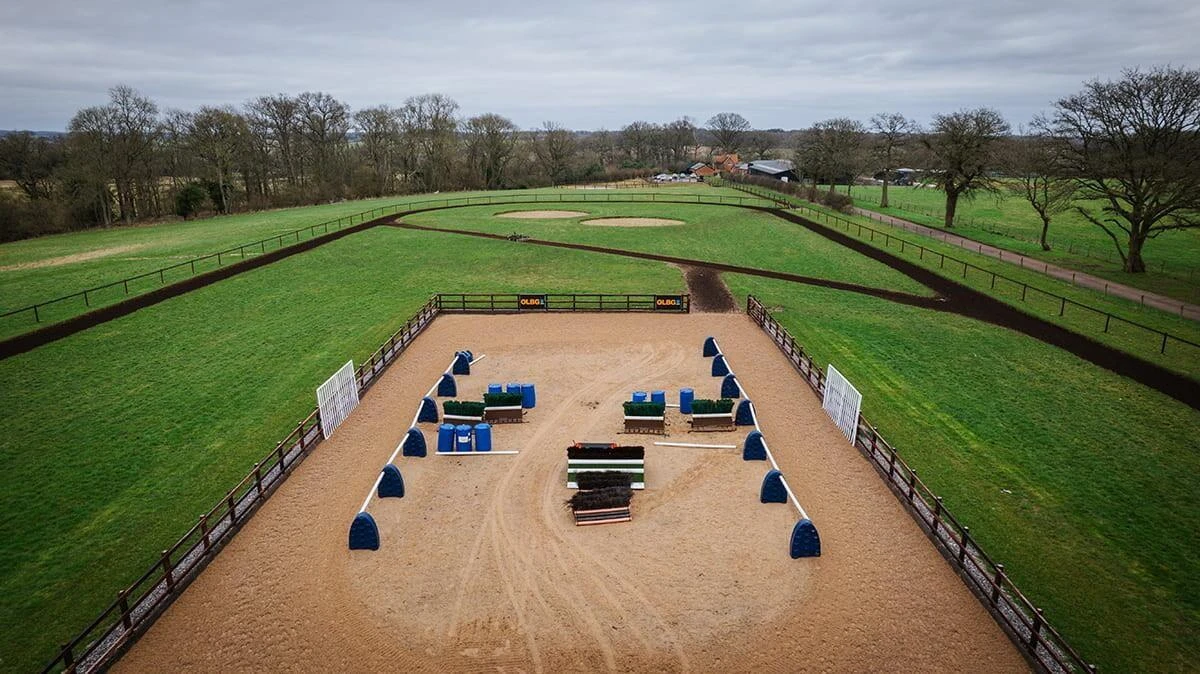 Aerial photo of the school at Harry Derham Racing