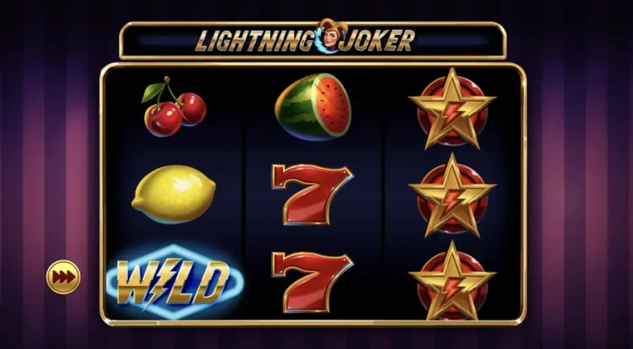 Lightning Joker Slot game screesnshot showing the playing board