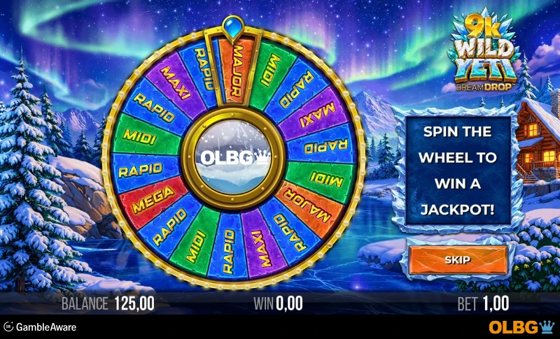 9k Wild Yeti Dream Drop slot Dream Drop Jackpots feature screenshot