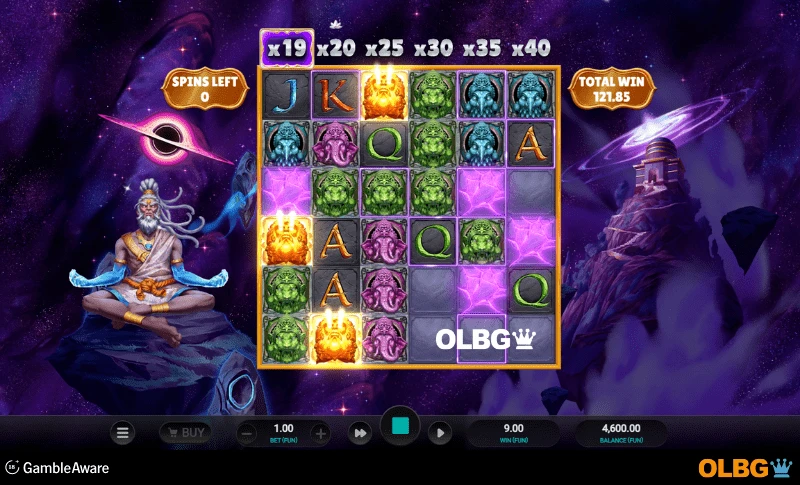 Aura God slot Super Free Spins feature screenshot