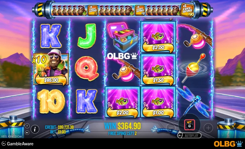 Big Bass Blast slot Free Spins feature screenshot