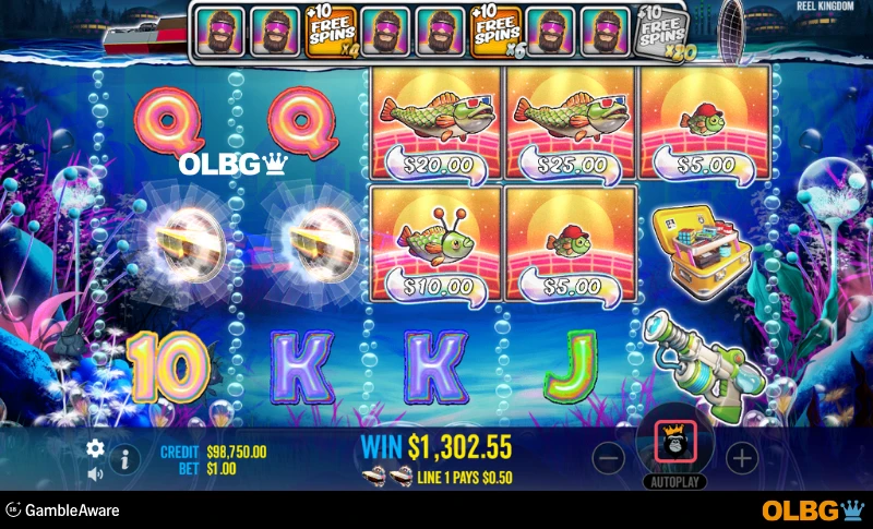 Big Bass Reel Repeat slot Free Spins feature screenshot