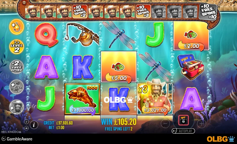 Big Bass Splash 1000 slot Free Spins feature screenshot