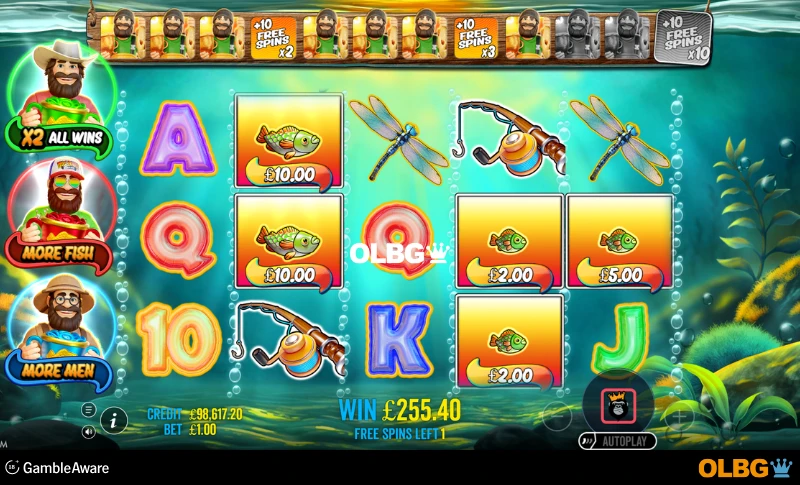 Big Bass Trophy Catch slot Free Spins feature screenshot