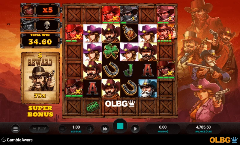 Bounty County slot Bonus feature screenshot