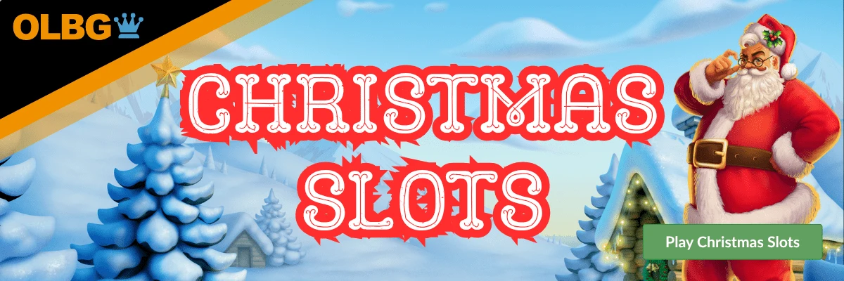 Image banner for an internal link to a guide to the best online slot games with a christmas theme