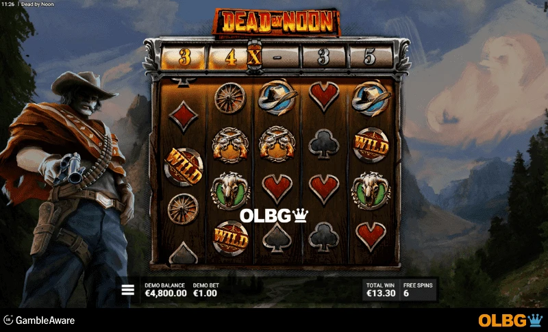 Dead by Noon slot No Aim No Fame Free Spins feature screenshot