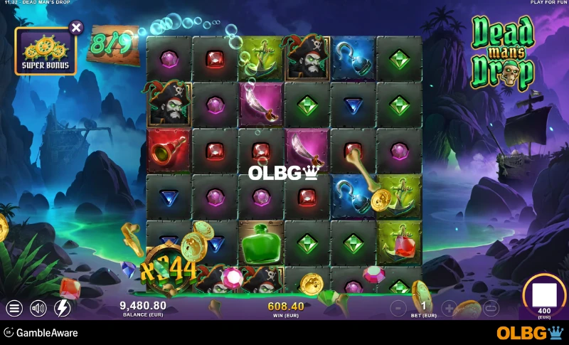 Dead Man’s Drop slot Free Spins Bonus feature screenshot