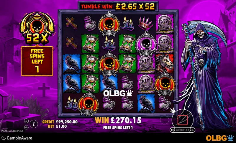 Death Dominion slot Dominion Immortal Free Spins feature screenshot