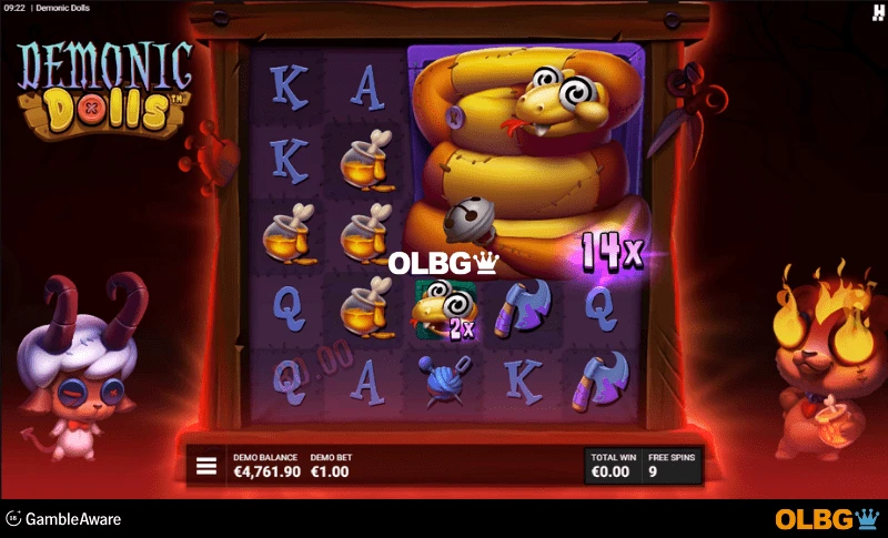 Demonic Dolls slot Bad Omens feature screenshot