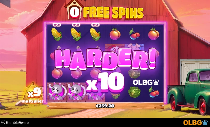 Dick the Farmer slot Free Spins feature screenshot