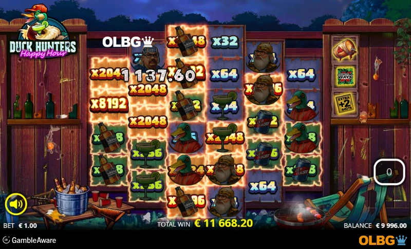 Duck Hunters: Happy Hour slot Big Game Spins feature screenshot