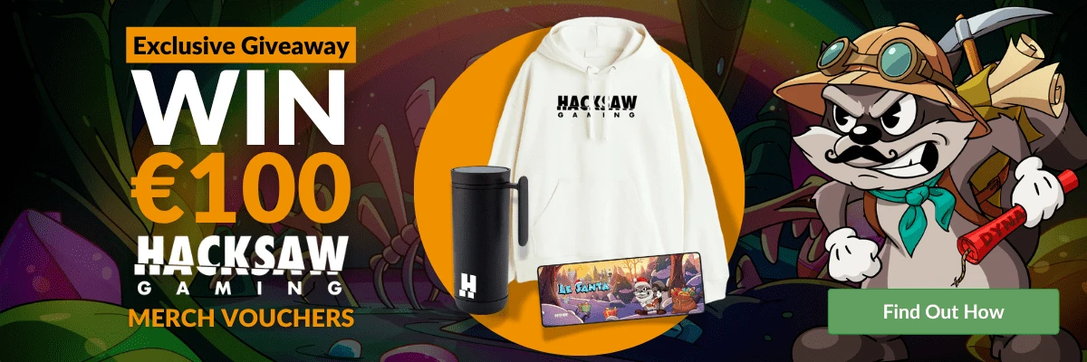 Exclusive Hacksaw Gaming Giveaway banner
