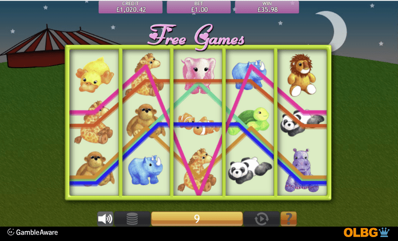 Fluffy Favourites slot Free Games feature screenshot