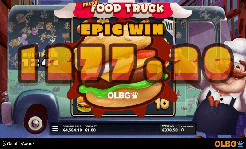 Fred’s Food Truck slot Free Spins feature screenshot