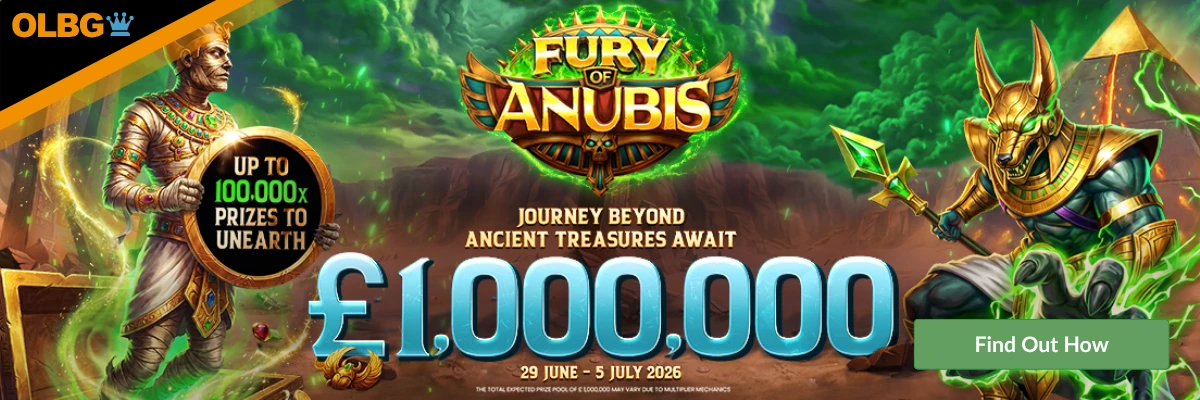 Fury of Anubis slot Prize Drop banner