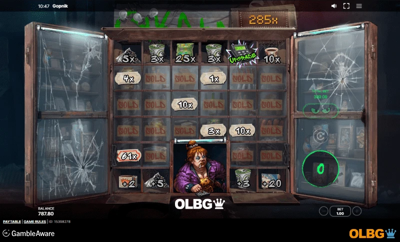 Gopnik slot Super Kiosk Raid Spins feature screenshot