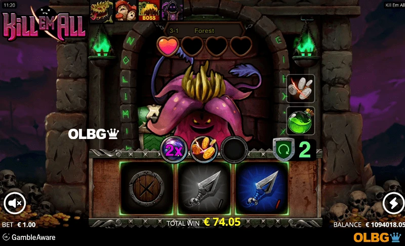 Kill Em All slot Sticky Multiplier Weapon Upgrade features screenshot