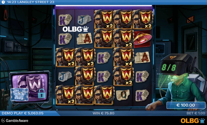 Langley Street 23 slot Bonus Game feature screenshot