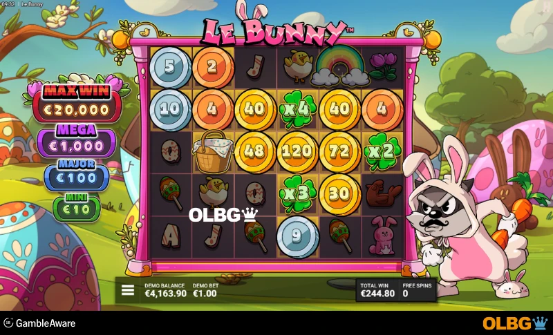 Le Bunny slot Swiping the Sweets feature screenshot