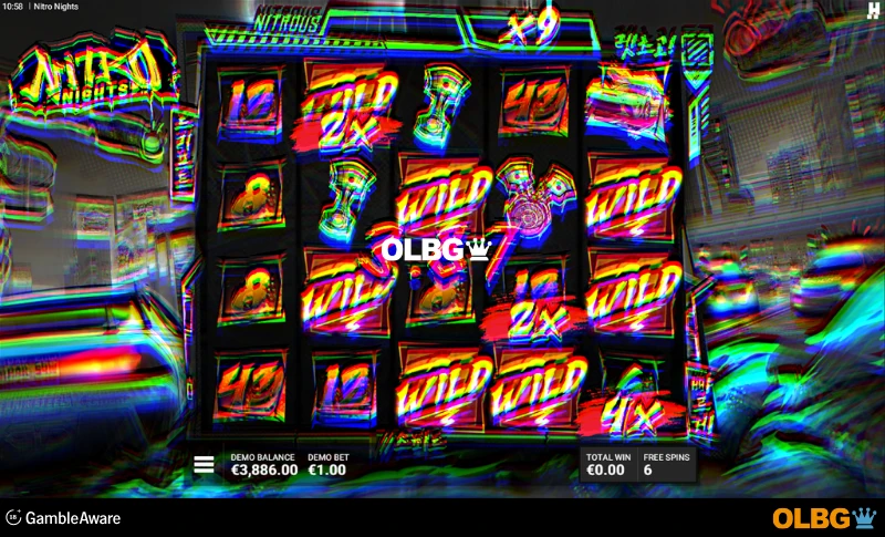 Nitro Nights slot Tokyo Free Spins feature screenshot