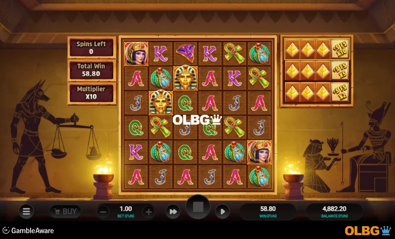 Pharaoh’s Last Wish slot Free Spins feature screenshot