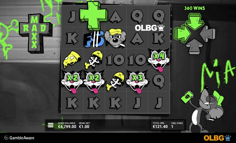 Rad Maxx slot Maxximice feature screenshot