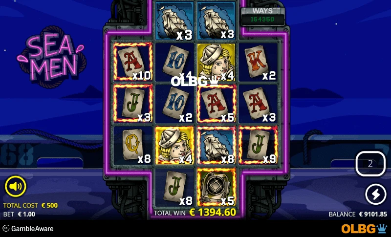 Seamen slot Super Rigged Spins feature screenshot