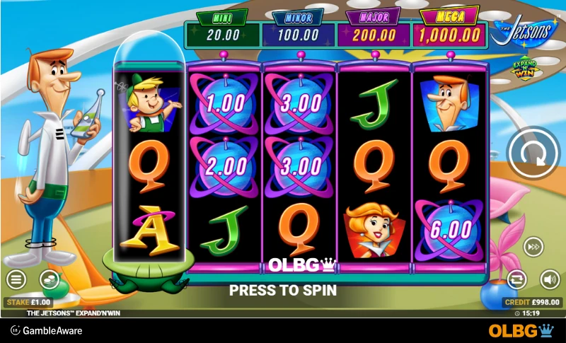 The Jetsons slot base game screenshot