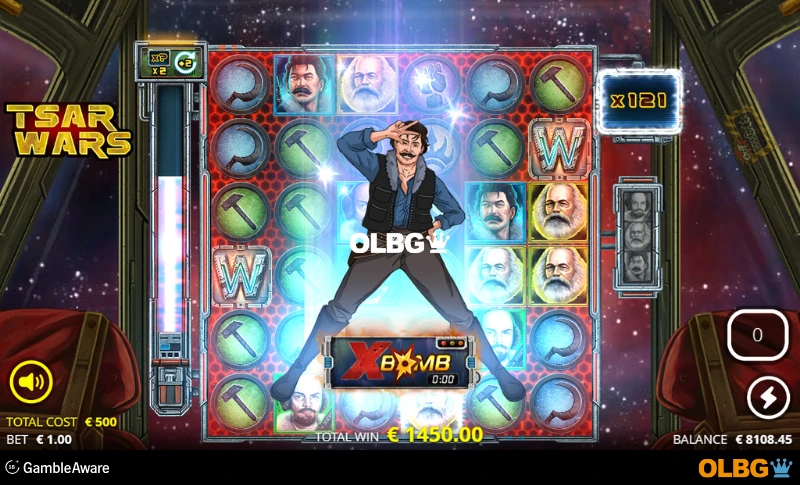 Tsar Wars slot Tsar Side Spins feature screenshot