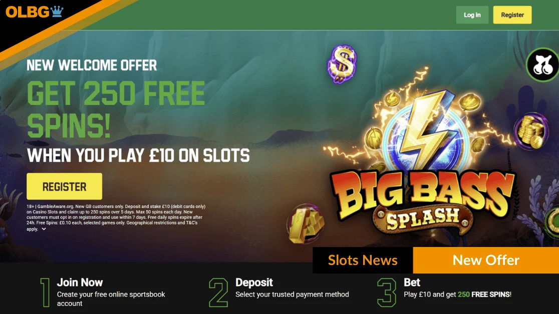 Unibet Casino bonusbillede med 250 no wager free spins