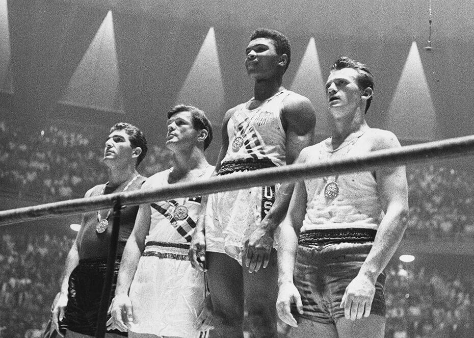 Cassius Clay wins 1960 Olympic gold medal